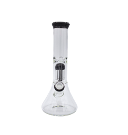 Water Pipe Clear Black Top 11"
