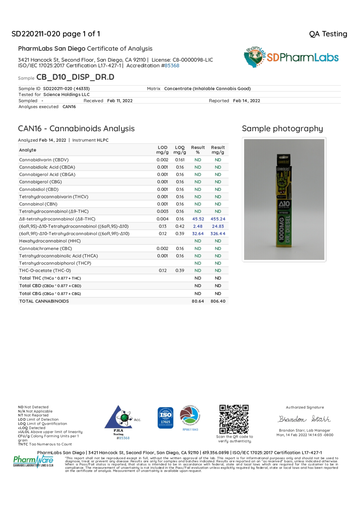 Cannibeast D10 Disposable (single)