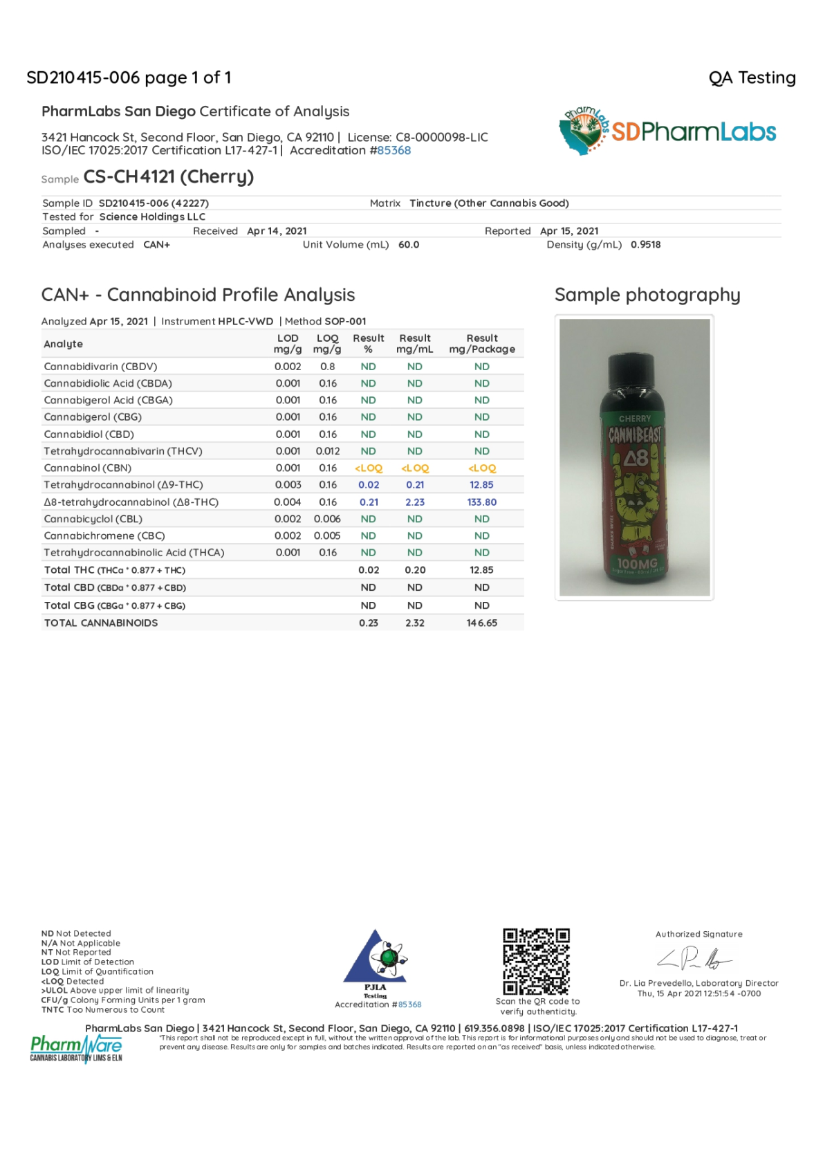 Cannibeast D8 Shot (single)