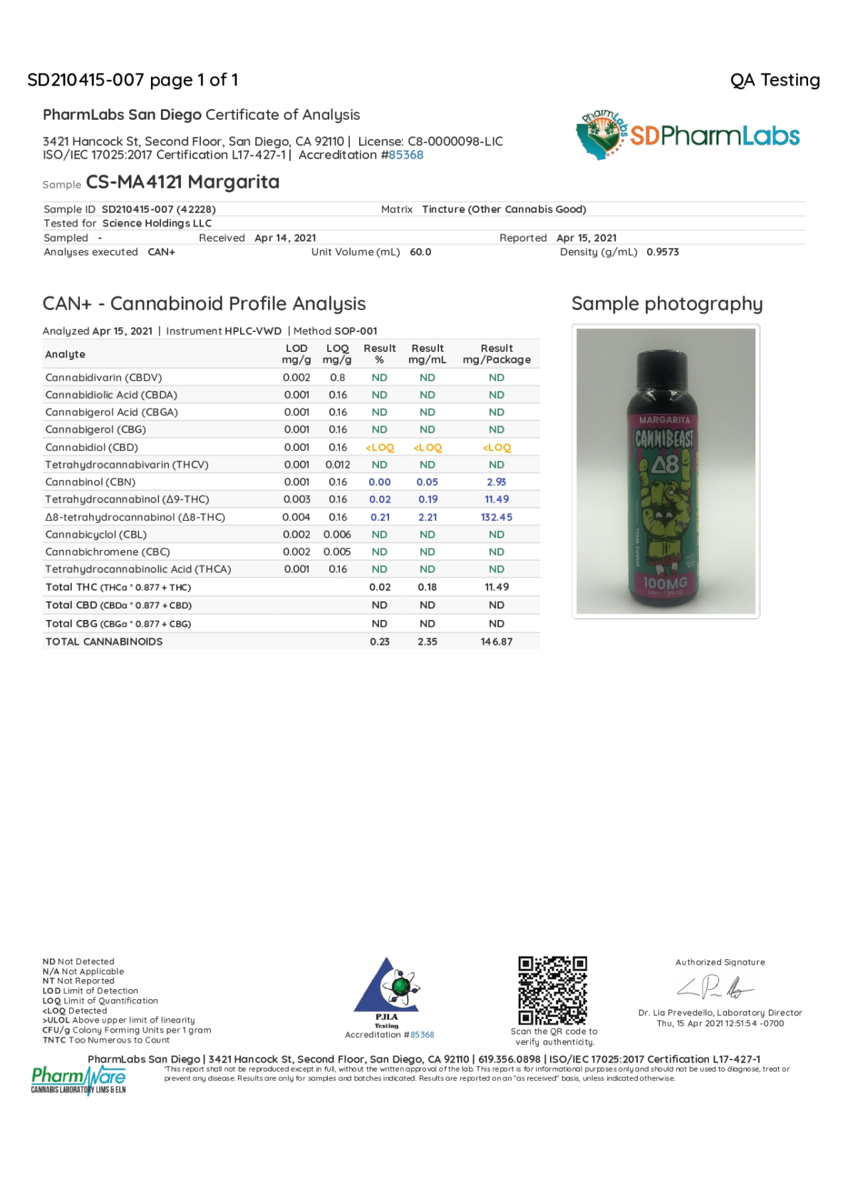 Cannibeast D8 Shot (single)