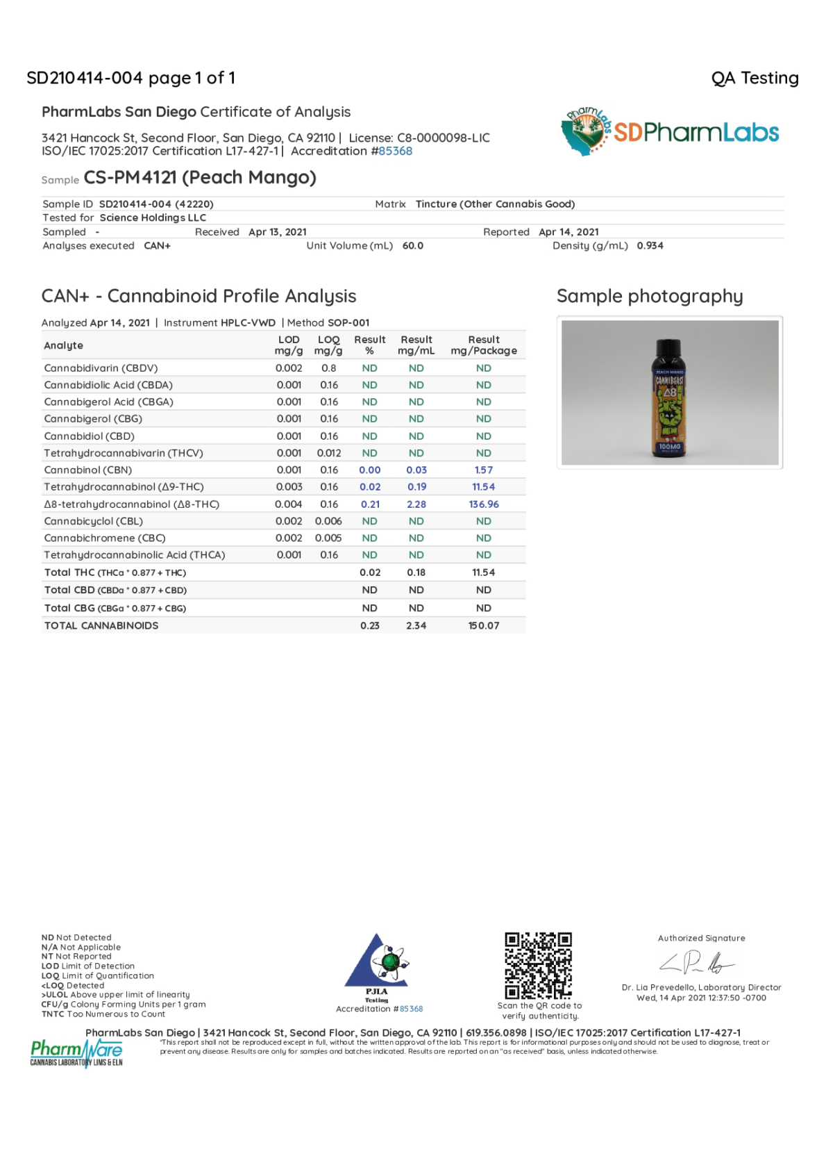 Cannibeast D8 Shot (single)