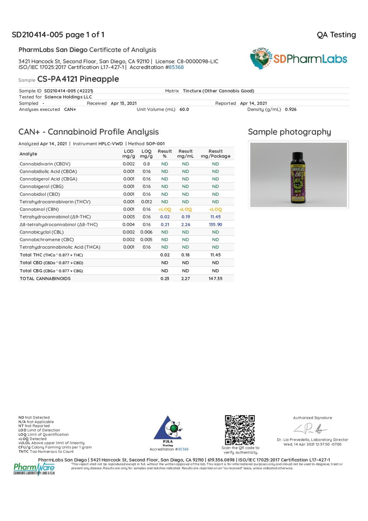 Cannibeast D8 Shot (single)