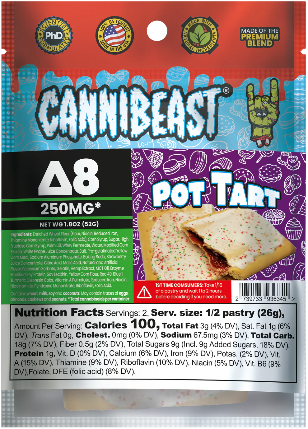 Cannibeast D8 Edibles 250mg