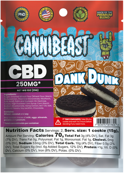 Cannibeast CBD Edibles 250mg